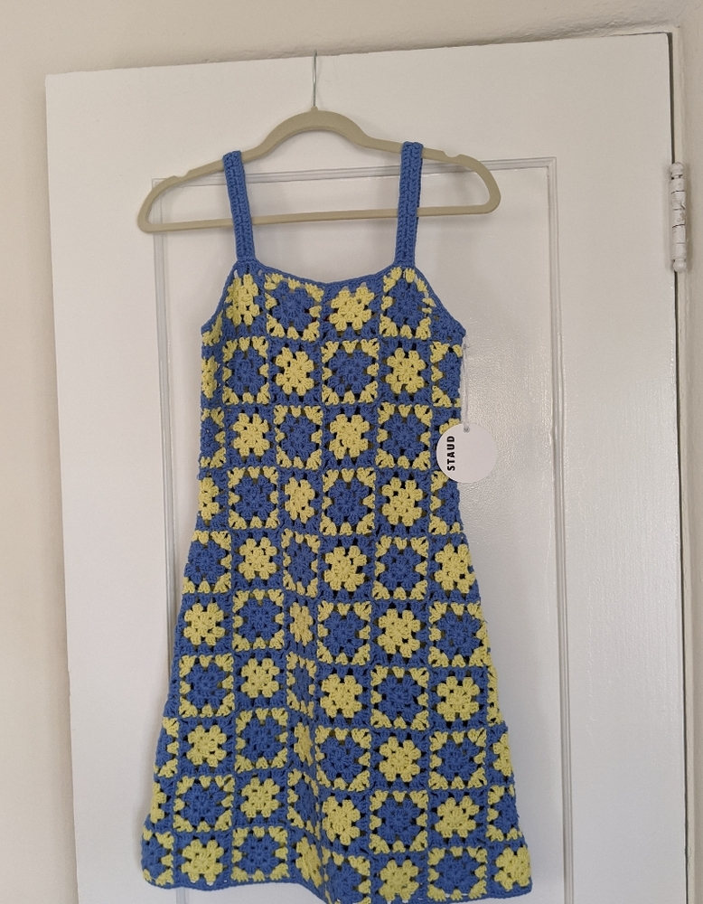 Staud crochet mini dress